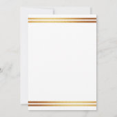 Carte De Remerciements Stylish Gold (Dos)