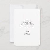 Carte De Remerciements Stylish Grey Stethoscope Illustration Graduation (Dos)