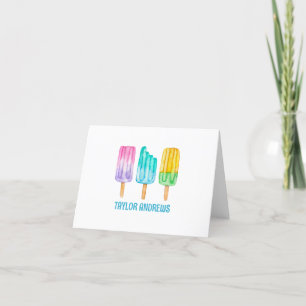 Carte De Remerciements Sucettes à l'aquarelle