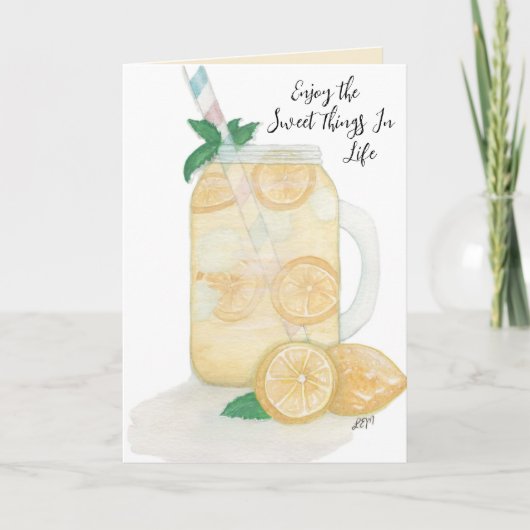 Carte De Remerciements Sucrée Lemonade (Devant)