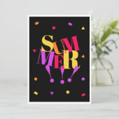 Carte De Remerciements Summer  (Debout devant)