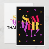 Carte De Remerciements Summer  (Devant / Derrière)