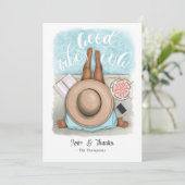 Carte De Remerciements Summer Good Vibes Beach (Debout devant)