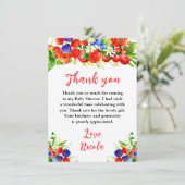 Carte De Remerciements Summer Mixed Berries Baby Shower (Debout devant)
