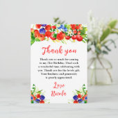 Carte De Remerciements Summer Mixed Berries Birthday (Debout devant)