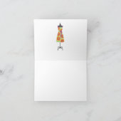 Carte De Remerciements Sun Dress Thank (Intérieur)