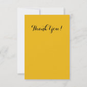 Carte De Remerciements Sunflower Power Sunflower et Vase (Dos)