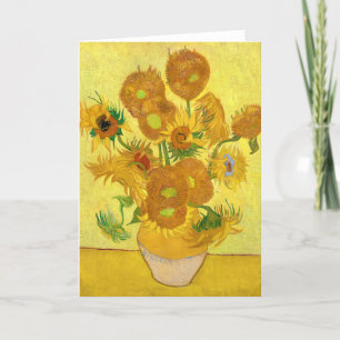 Carte De Remerciements Sunflowers par Vincent van Gogh