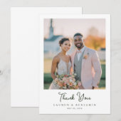 Carte De Remerciements Sunny Lemon Mariage (Devant / Derrière)