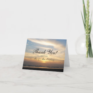 Carte de remerciements Sunset Beach