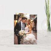 Carte De Remerciements Sunset Nature Wedding Photo  (Dos)