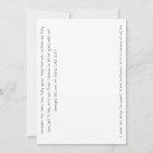 Carte De Remerciements Sunshine Sunflower par Sherry Jarvis (Dos)