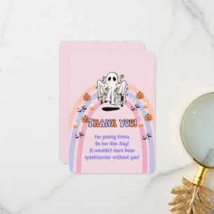 Carte De Remerciements Super Ghost Trick ou traiter Halloween Anniversair