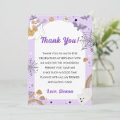 Carte De Remerciements Super Halloween mignon fantôme (Debout devant)