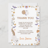 Carte De Remerciements Super Halloween mignon fantôme (Devant)