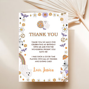 Carte De Remerciements Super Halloween mignon fantôme