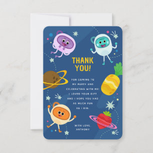 Carte De Remerciements Super Simple Bumble Numbs Anniversaire Spatial