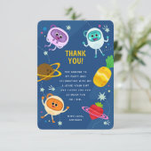 Carte De Remerciements Super Simple | Bumble Numbs Espace Anniversaire (Debout devant)