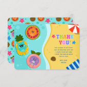 Carte De Remerciements Super Simple Bumble Numéros été Anniversaire (Devant / Derrière)