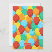 Carte De Remerciements Super simple | Finny Shark Ballons Anniversaire (Dos)