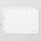 Carte De Remerciements Super simple | Finny Shark Confetti Anniversaire (Dos)
