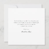 Carte De Remerciements Superposition de photo Script Love & Thanks Enterr (Dos)