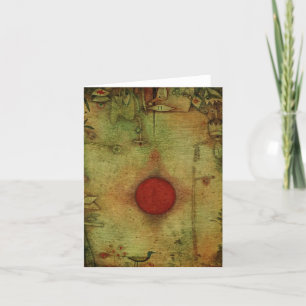 Carte De Remerciements Sur le bord, Ad Marginem par Paul Klee