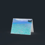 Carte De Remerciements Sur le lac Attersee par Gustav Klimt<br><div class="desc">Gustav Klimt - Sur Le Lac Attersee. Gustav Klimt était un peintre symboliste autrichien et l'un des membres les plus importants du mouvement de la sécession de Vienne.</div>