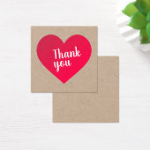 Carte de remerciements sur papier Premium Kraft. (Bureau)