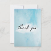 Carte De Remerciements Sur un nuage 9 Fête de mariage ciel de rêve (Devant)