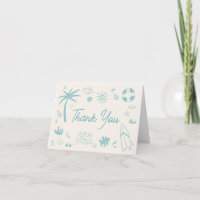 Surf bleu bébé à bord Baby shower