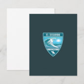 Carte De Remerciements Surf El Segundo Californie (Devant / Derrière)