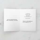 Carte De Remerciements Surveille-moi (Intérieur)