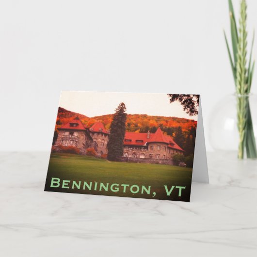 Carte De Remerciements SVC, Bennington, VT Estate - Mount Anthony (Devant)