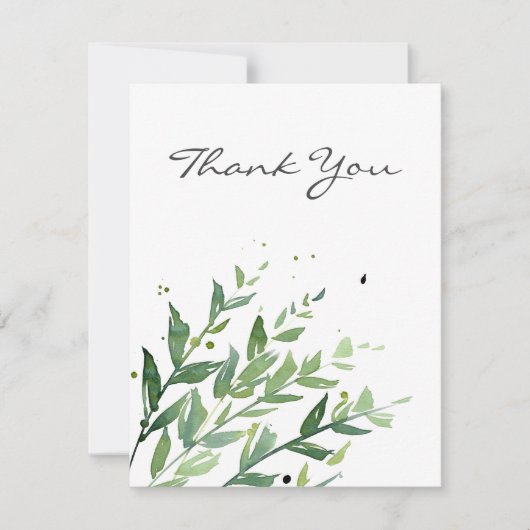 Carte De Remerciements 'Swaying 2' (Devant)