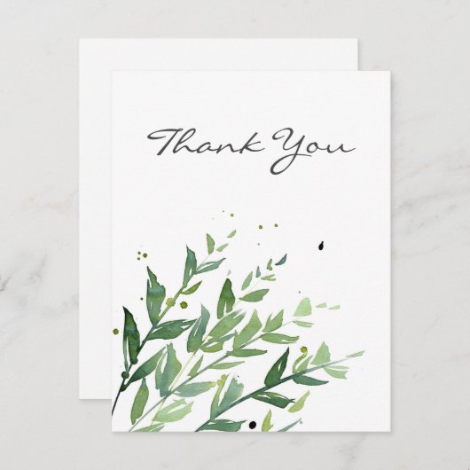 Carte De Remerciements 'Swaying 2' (Devant / Derrière)