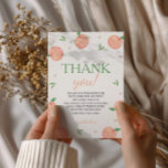 Carte De Remerciements Sweet As Peach Anniversaire<br><div class="desc">Montrez votre gratitude avec nos Cartes de Remerciements pour l'Anniversaire de "Sweet As a Peach". Avec des modèles de pêche adorables et des graphismes charmants, ces cartes ajoutent une touche délicieuse à vos remerciements sincères. Parfaits pour tous les âges, ils offrent une façon mémorable d'apprécier vos express. Choisissez nos cartes...</div>