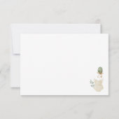 Carte De Remerciements Sweet Boho Neutral Clothesline Baby shower fille (Dos)
