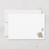 Carte De Remerciements Sweet Boho Neutral Clothesline Baby shower garçon (Dos)