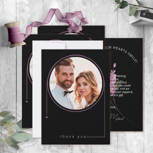 Carte De Remerciements Sweet Floral Arch Mariage Lilac ID998