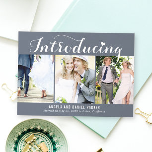Carte De Remerciements Sweet Introduction ÉDITABLE COULEUR Mariage Annonc