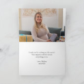 Carte De Remerciements Sweet Little Lamb Greenery Photo botanique (Intérieur)