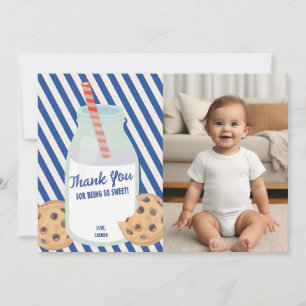 Carte De Remerciements Sweet One Milk Cookie Anniversaire