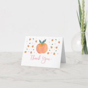 Carte De Remerciements Sweet One Peach Anniversaire