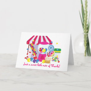 Carte De Remerciements Sweet Shoppe note de remerciement