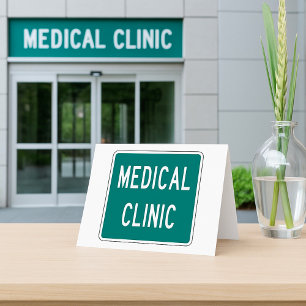 Carte De Remerciements SYMBOLE Médicale DE LA ROUTE Clinique