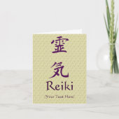 Carte De Remerciements Symbole Reiki Violet Personnalisé (Devant)