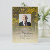 Carte De Remerciements Sympathie commémorative des funérailles de Lane de (Debout devant)