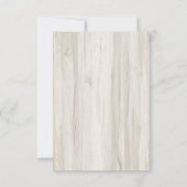 Carte De Remerciements Sympathie de la Gratitude rustique (Dos)