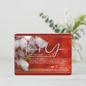 Carte de remerciements Sympathie de Noël des baies (Debout devant)